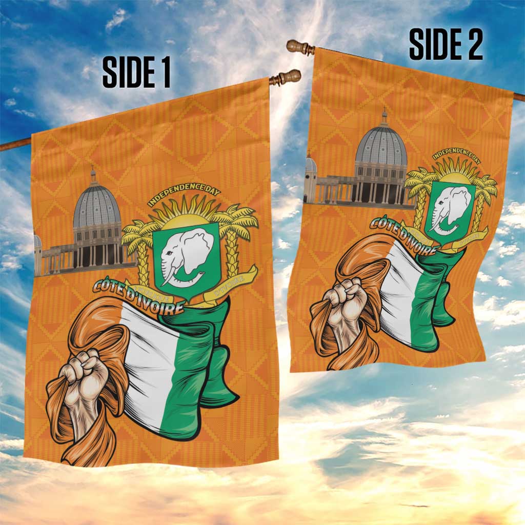 Happy Cote dIvoire Garden Flag 65th of Independence Day