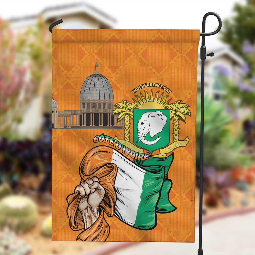 Happy Cote dIvoire Garden Flag 65th of Independence Day