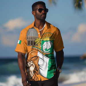 Personalised Happy Cote dIvoire Hawaiian Shirt 65th of Independence Day