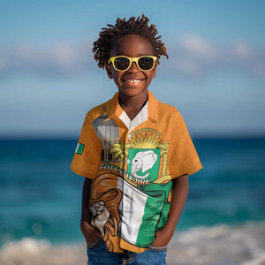 Personalised Happy Cote dIvoire Kid Hawaiian Shirt 65th of Independence Day