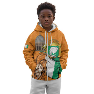 Personalised Happy Cote dIvoire Kid Hoodie 65th of Independence Day