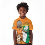 Personalised Happy Cote dIvoire Kid Polo Shirt 65th of Independence Day
