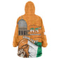 Personalised Happy Cote dIvoire Kid Wearable Blanket Hoodie 65th of Independence Day