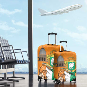 Happy Cote dIvoire Luggage Cover 65th of Independence Day