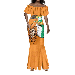 Personalised Happy Cote dIvoire Mermaid Dress 65th of Independence Day