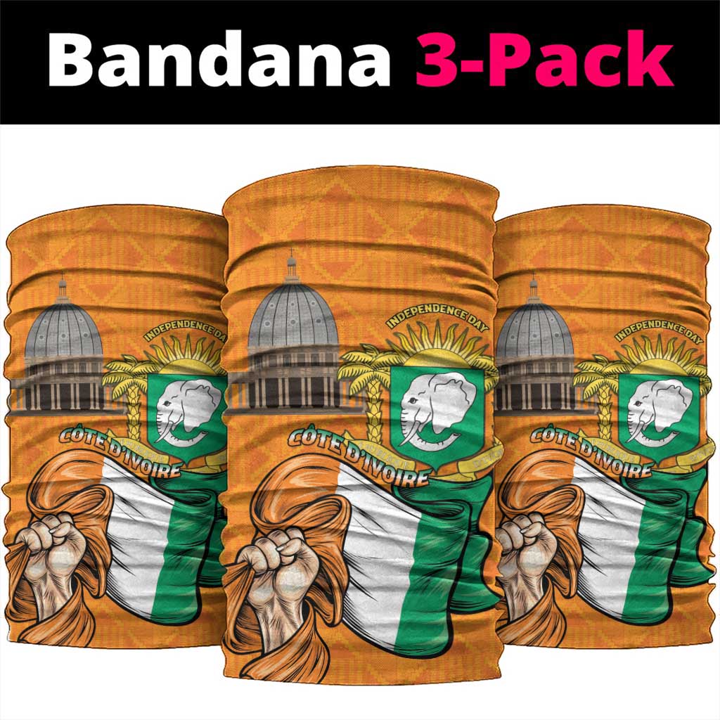 Happy Cote dIvoire Neck Gaiter 65th of Independence Day LT15