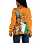 Personalised Happy Cote dIvoire Off Shoulder Sweater 65th of Independence Day