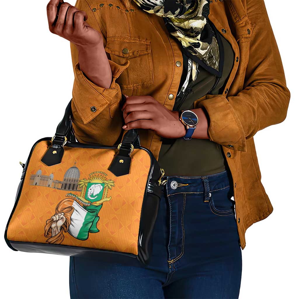 Happy Cote dIvoire Shoulder Handbag 65th of Independence Day