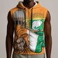 Personalised Happy Cote dIvoire Sleeveless Zip Hoodie 65th of Independence Day - African Pride