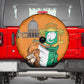Happy Cote dIvoire Spare Tire Cover 65th of Independence Day