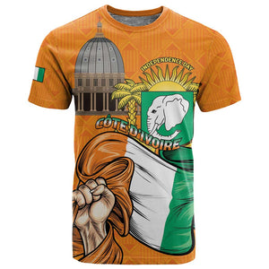Personalised Happy Cote dIvoire T shirt 65th of Independence Day