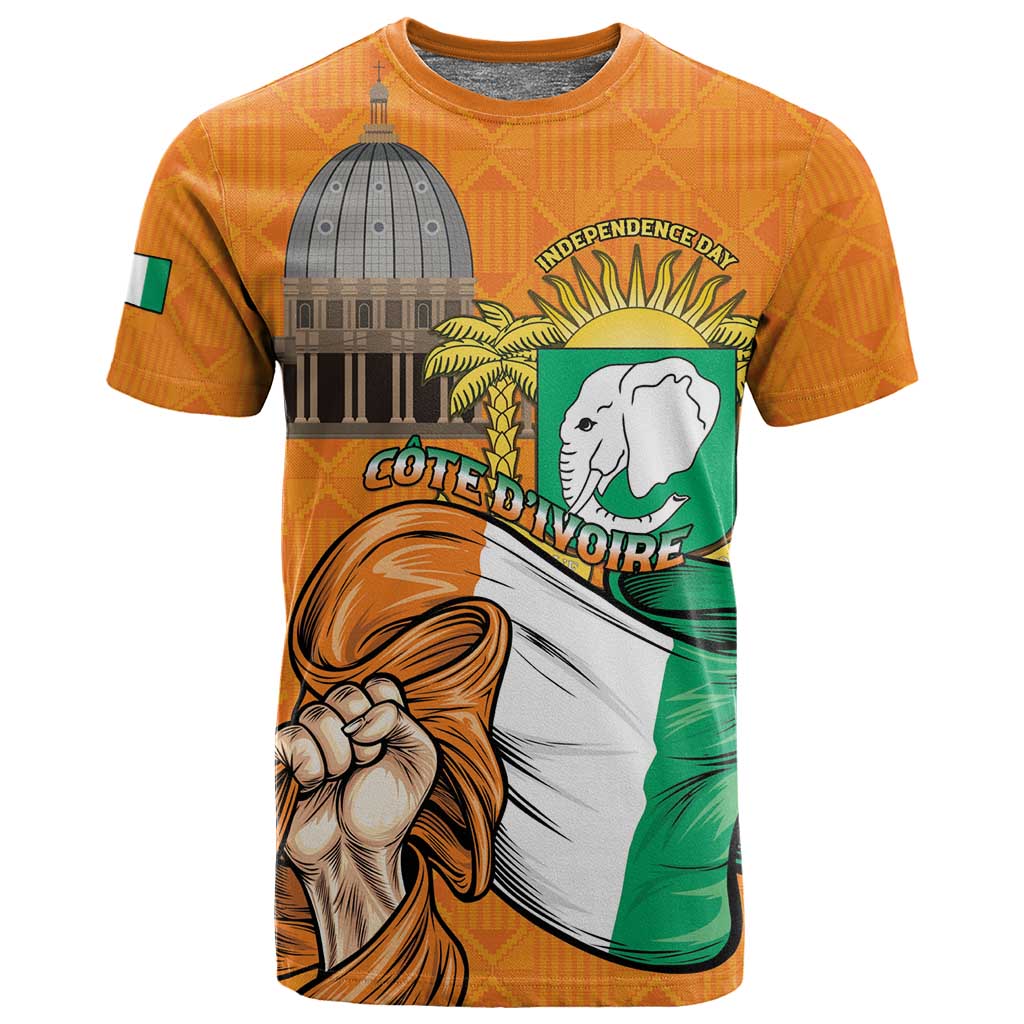 Personalised Happy Cote dIvoire T shirt 65th of Independence Day