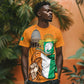Personalised Happy Cote dIvoire T shirt 65th of Independence Day