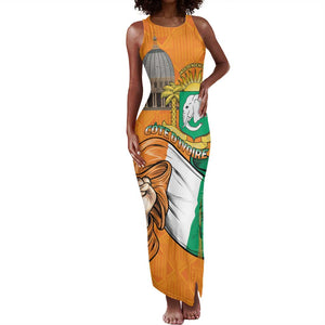 Personalised Happy Cote dIvoire Tank Maxi Dress 65th of Independence Day