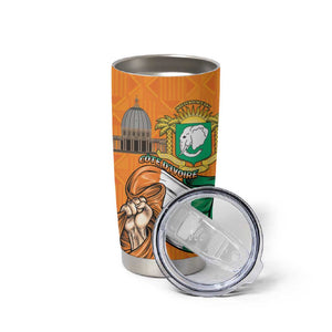 Personalised Happy Cote dIvoire Tumbler Cup 65th of Independence Day