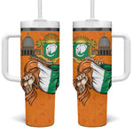 Personalised Happy Cote dIvoire Tumbler With Handle 65th of Independence Day