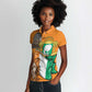 Personalised Happy Cote dIvoire Women Polo Shirt 65th of Independence Day