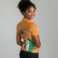 Personalised Happy Cote dIvoire Women Polo Shirt 65th of Independence Day