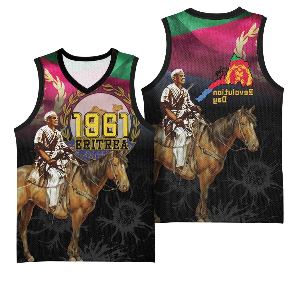 Happy Eritrea Revolution Day Basketball Jersey Remember Hamid Idris Awate - African Pride