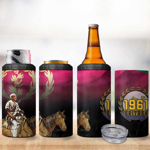 Happy Eritrea Revolution Day 4 in 1 Can Cooler Tumbler Remember Hamid Idris Awate - African Pride