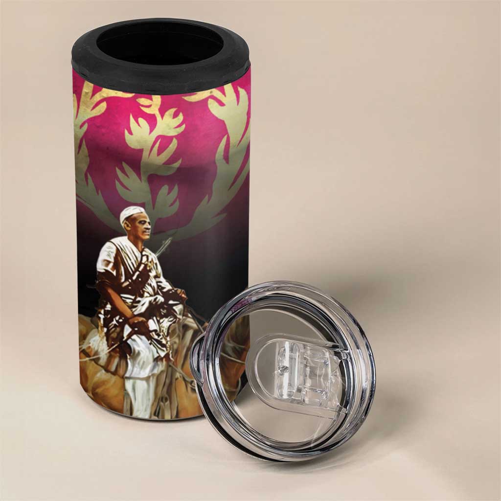 Happy Eritrea Revolution Day 4 in 1 Can Cooler Tumbler Remember Hamid Idris Awate - African Pride