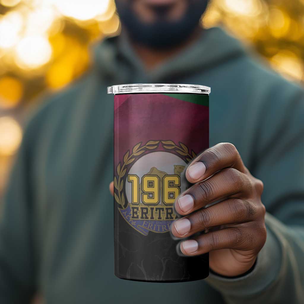 Happy Eritrea Revolution Day 4 in 1 Can Cooler Tumbler Remember Hamid Idris Awate - African Pride