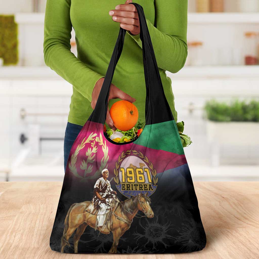 Happy Eritrea Revolution Day Grocery Bag Remember Hamid Idris Awate - African Pride
