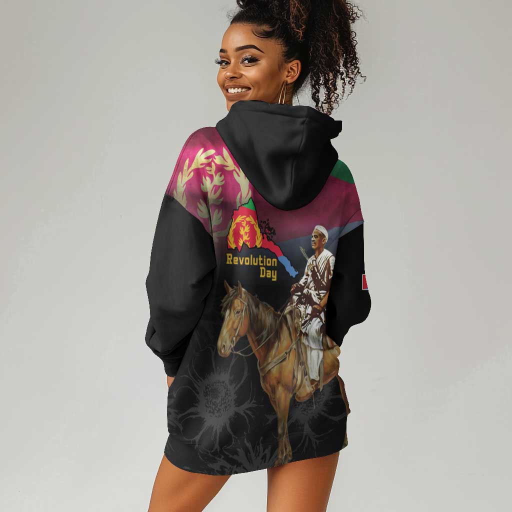 Happy Eritrea Revolution Day Hoodie Dress Remember Hamid Idris Awate - African Pride