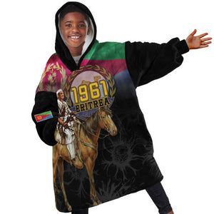 Happy Eritrea Revolution Day Kid Wearable Blanket Hoodie Remember Hamid Idris Awate - African Pride