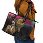 Happy Eritrea Revolution Day Leather Tote Bag Remember Hamid Idris Awate - African Pride