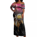 Happy Eritrea Revolution Day Off Shoulder Maxi Dress Remember Hamid Idris Awate - African Pride