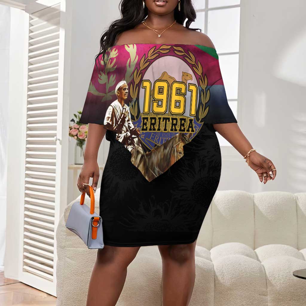 Happy Eritrea Revolution Day Off Shoulder Short Dress Remember Hamid Idris Awate - African Pride