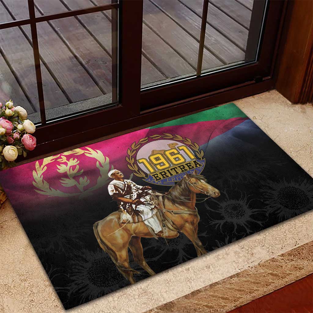 Happy Eritrea Revolution Day Rubber Doormat Remember Hamid Idris Awate - African Pride
