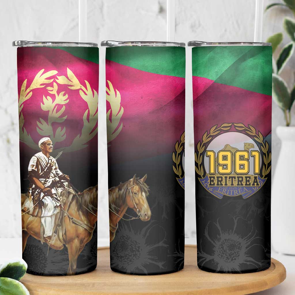 Happy Eritrea Revolution Day Skinny Tumbler Remember Hamid Idris Awate - African Pride