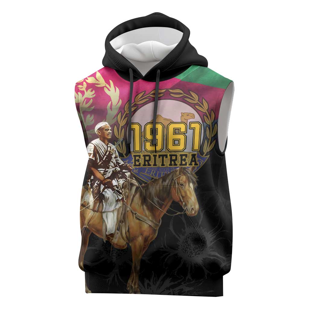 Happy Eritrea Revolution Day Sleeveless Hoodie Remember Hamid Idris Awate - African Pride