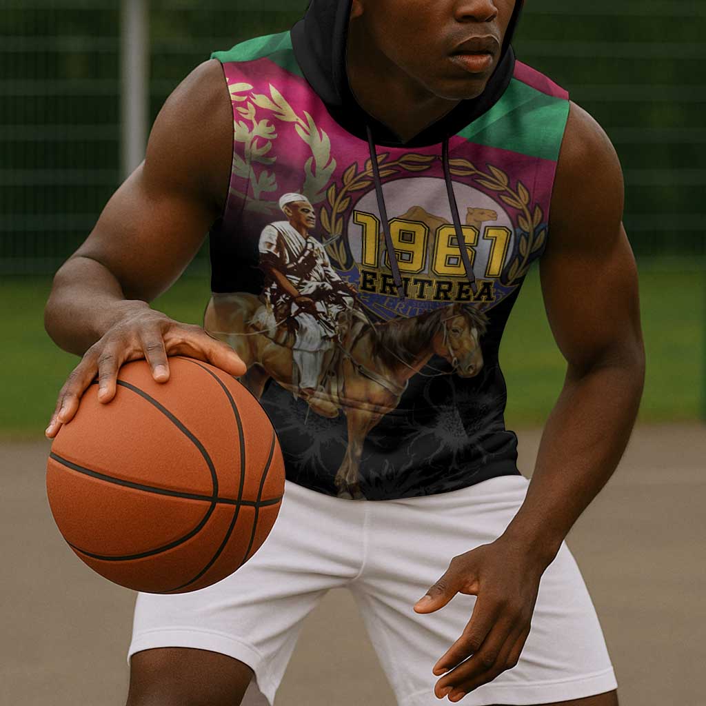 Happy Eritrea Revolution Day Sleeveless Hoodie Remember Hamid Idris Awate - African Pride