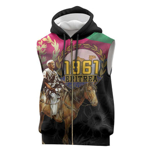 Happy Eritrea Revolution Day Sleeveless Zip Hoodie Remember Hamid Idris Awate - African Pride