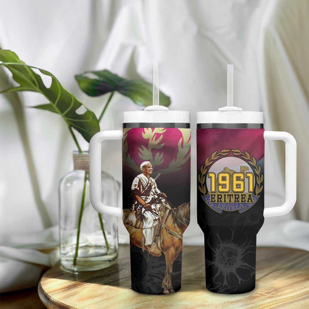 Happy Eritrea Revolution Day Tumbler With Handle Remember Hamid Idris Awate - African Pride