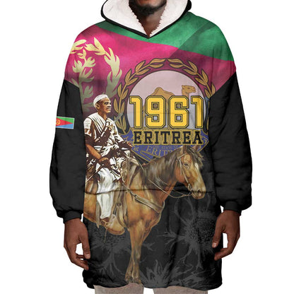 Happy Eritrea Revolution Day Wearable Blanket Hoodie Remember Hamid Idris Awate - African Pride