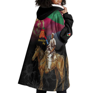Happy Eritrea Revolution Day Wearable Blanket Hoodie Remember Hamid Idris Awate - African Pride