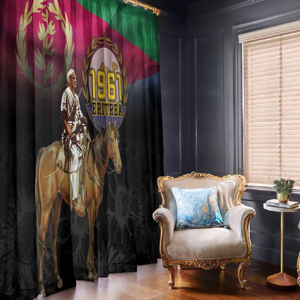 Happy Eritrea Revolution Day Window Curtain Remember Hamid Idris Awate - African Pride