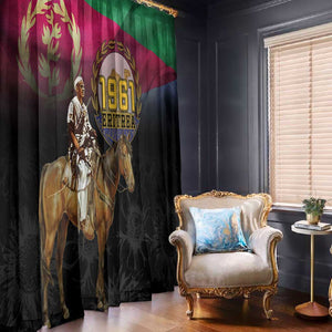 Happy Eritrea Revolution Day Window Curtain Remember Hamid Idris Awate - African Pride