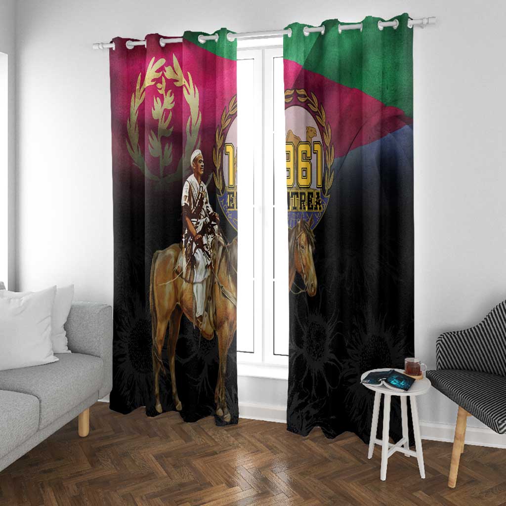 Happy Eritrea Revolution Day Window Curtain Remember Hamid Idris Awate - African Pride