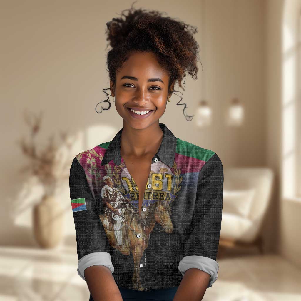 Happy Eritrea Revolution Day Women Casual Shirt Remember Hamid Idris Awate - African Pride