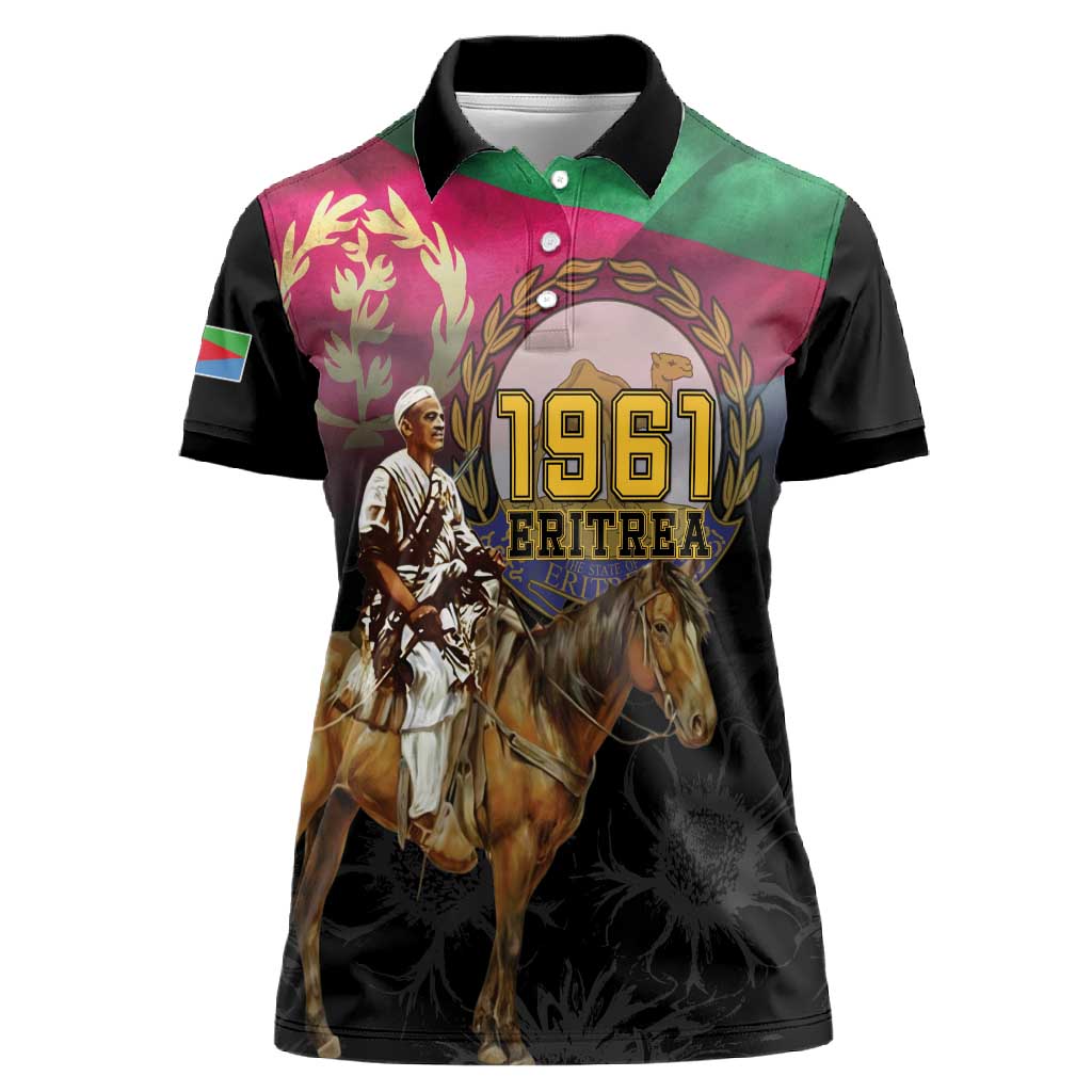 Happy Eritrea Revolution Day Women Polo Shirt Remember Hamid Idris Awate - African Pride