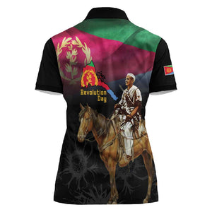 Happy Eritrea Revolution Day Women Polo Shirt Remember Hamid Idris Awate - African Pride