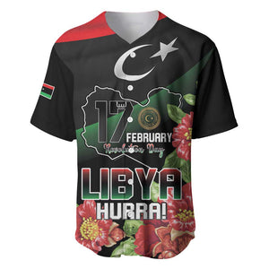 Personalized Libya Baseball Jersey February 17th Revolution - African Pride