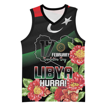 Personalized Libya Basketball Jersey February 17th Revolution - African Pride