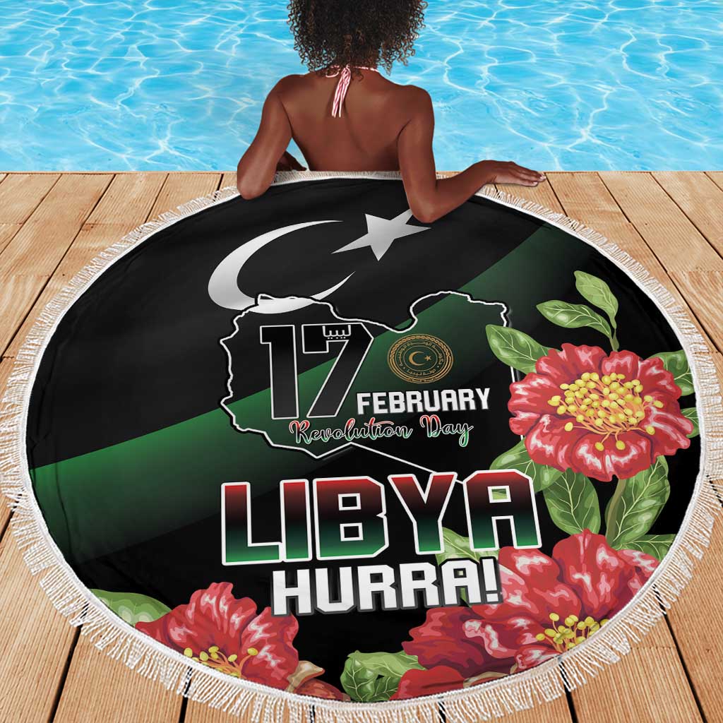 Libya Beach Blanket February 17th Revolution - African Pride