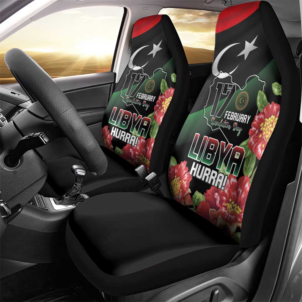 Libya Car Seat Cover February 17th Revolution - African Pride